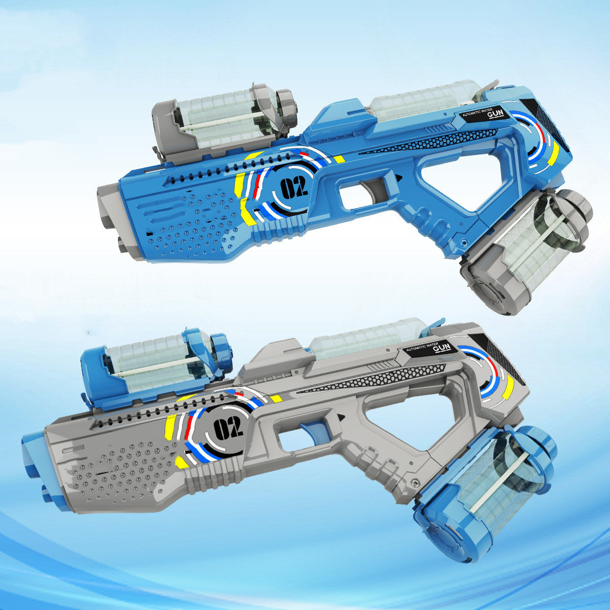 Automatic Summer Electric Water Gun With Light Rechargeable