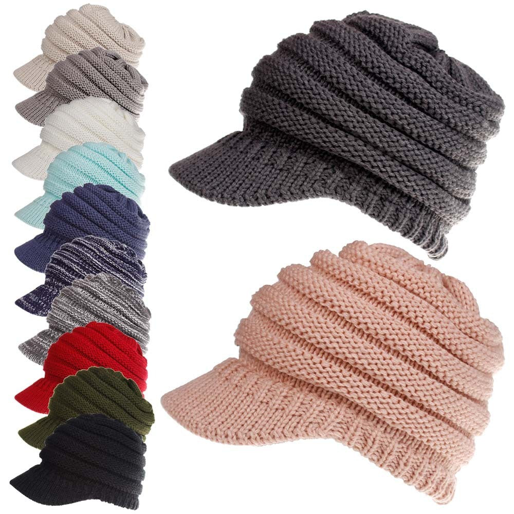 Ponytail Beanies Autumn/ Winter Skullies