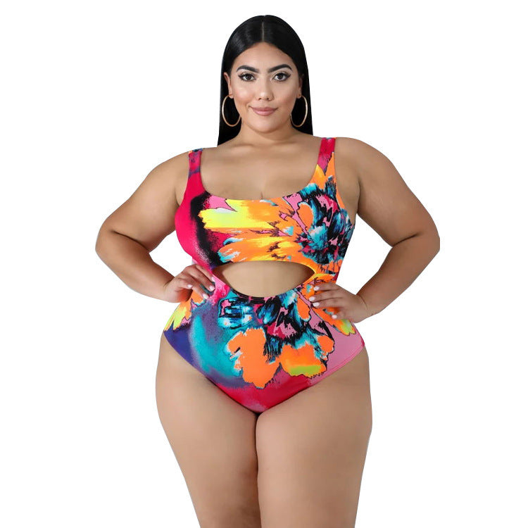 Plus Size Swimsuit One-piece Skirt