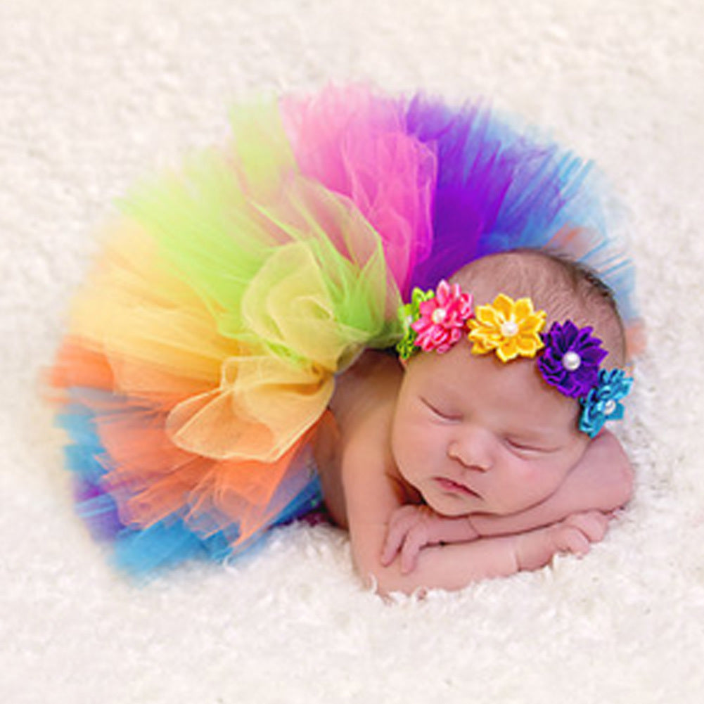 Rainbow Tu-Tu and Headband Set