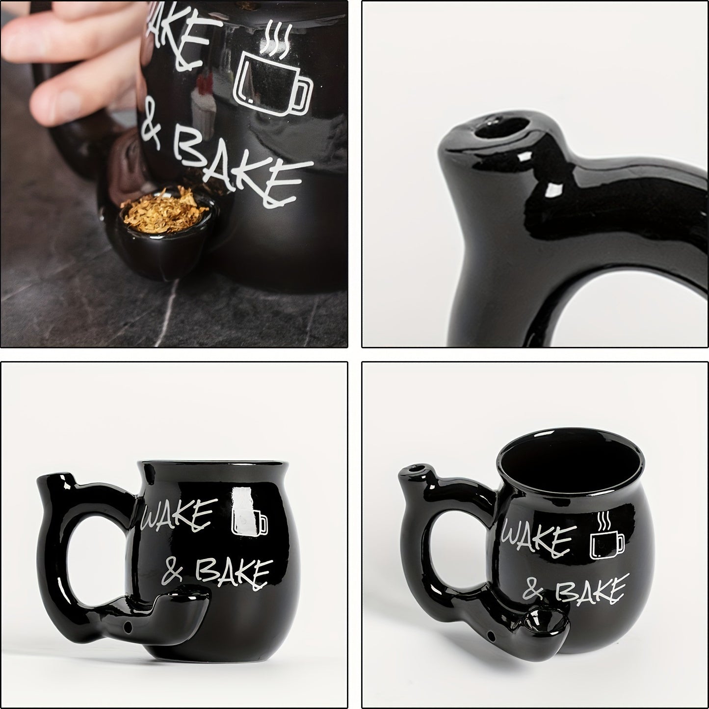 Multifunctional Ceramic Smoking Coffee Cup