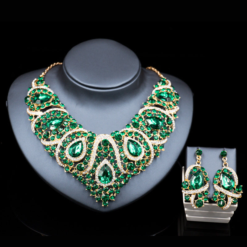 Exaggerated Necklace & Earring Set