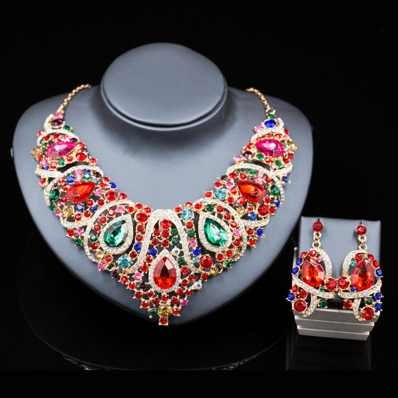 Exaggerated Necklace & Earring Set