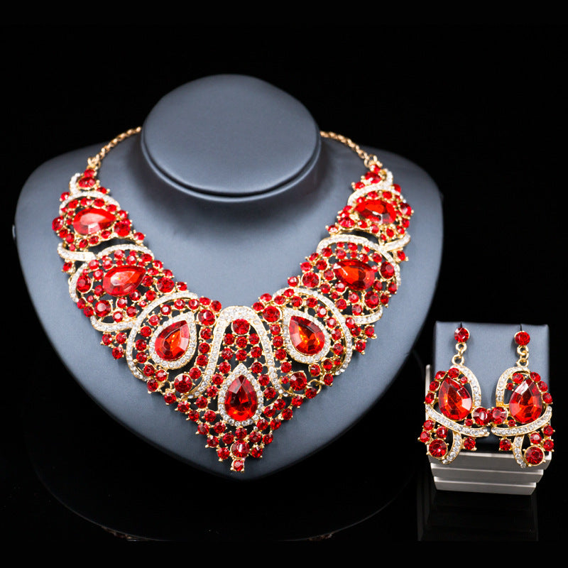 Exaggerated Necklace & Earring Set