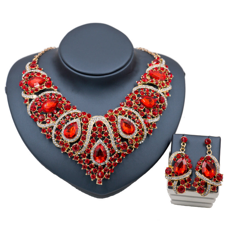 Exaggerated Necklace & Earring Set