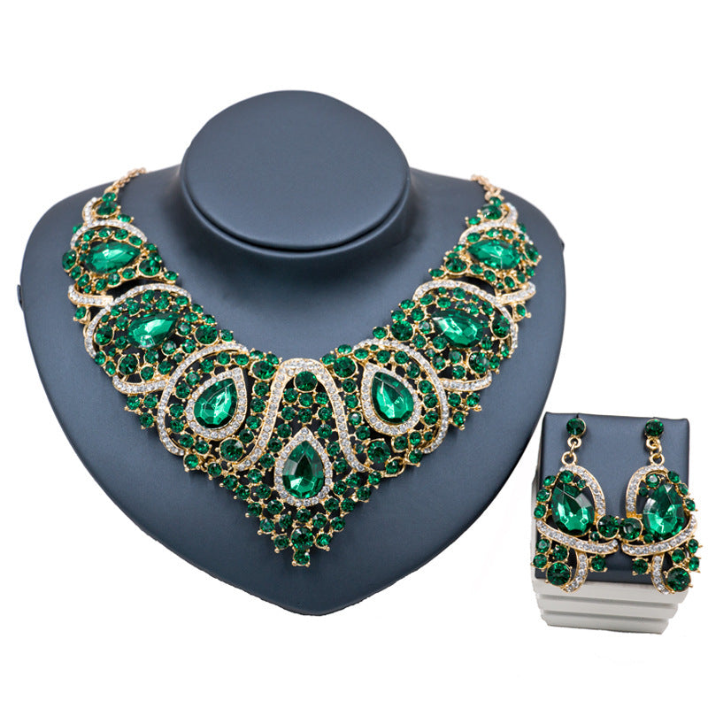 Exaggerated Necklace & Earring Set