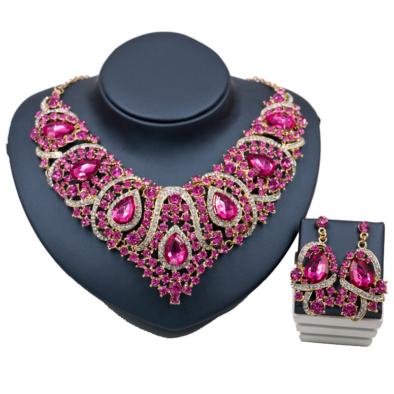 Exaggerated Necklace & Earring Set