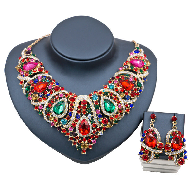 Exaggerated Necklace & Earring Set