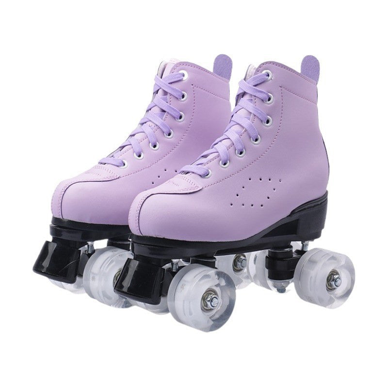 Double Row Skates Four-roller Skates Flashing Heelys