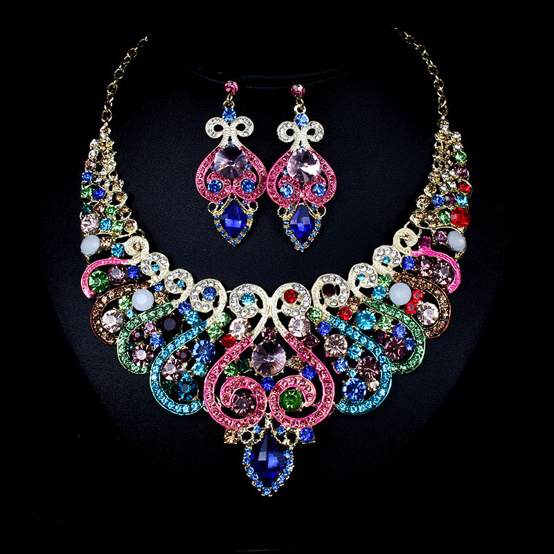 Exaggerated Necklace & Earring Set