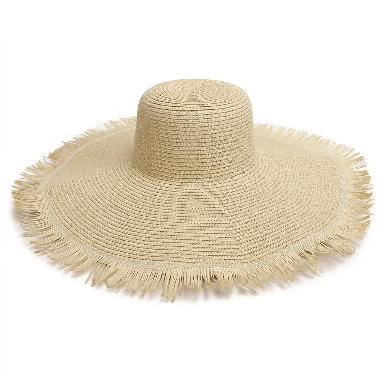 Big Brim Beach Sun Hat Women's Woven Brim Straw Hat