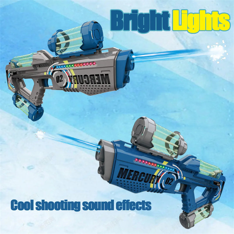 Automatic Summer Electric Water Gun With Light Rechargeable