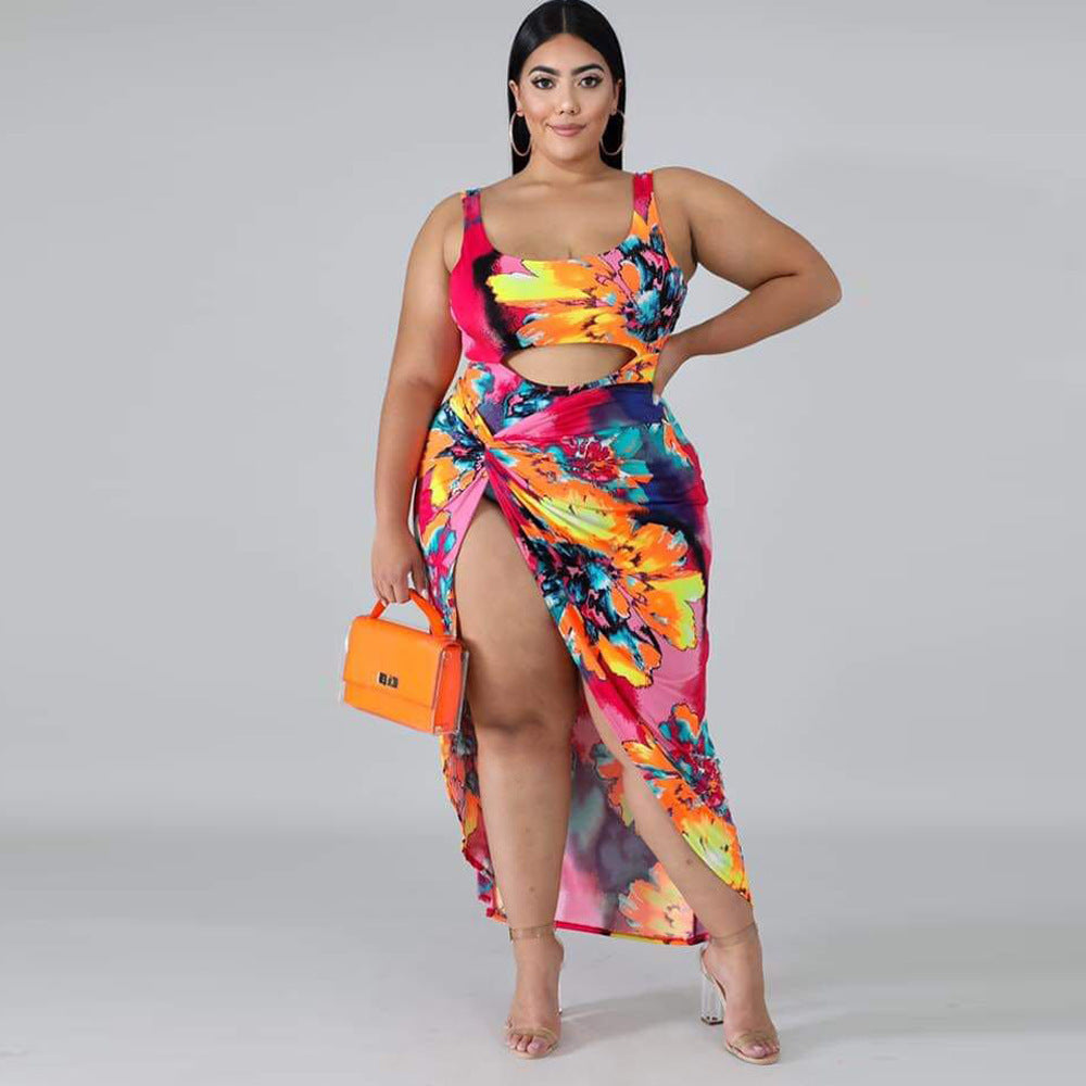 Plus Size Swimsuit One-piece Skirt