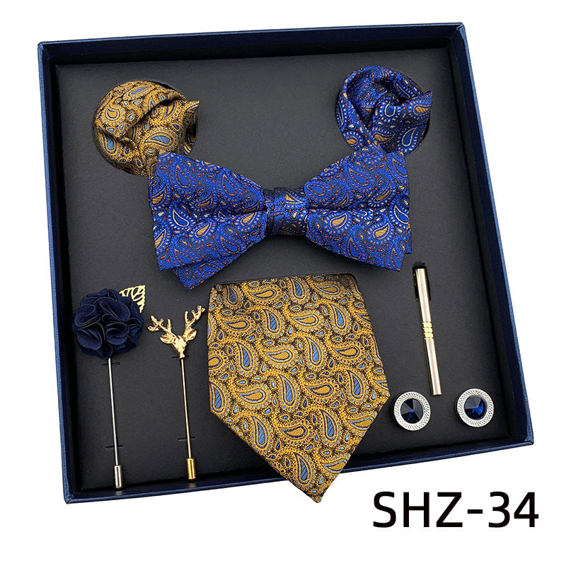 New Men&amp;#039;s Tie Light Luxury Gift Box Wedding Tie