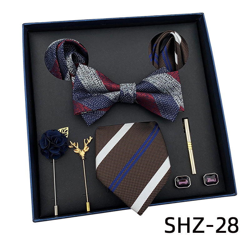 New Men&amp;#039;s Tie Light Luxury Gift Box Wedding Tie