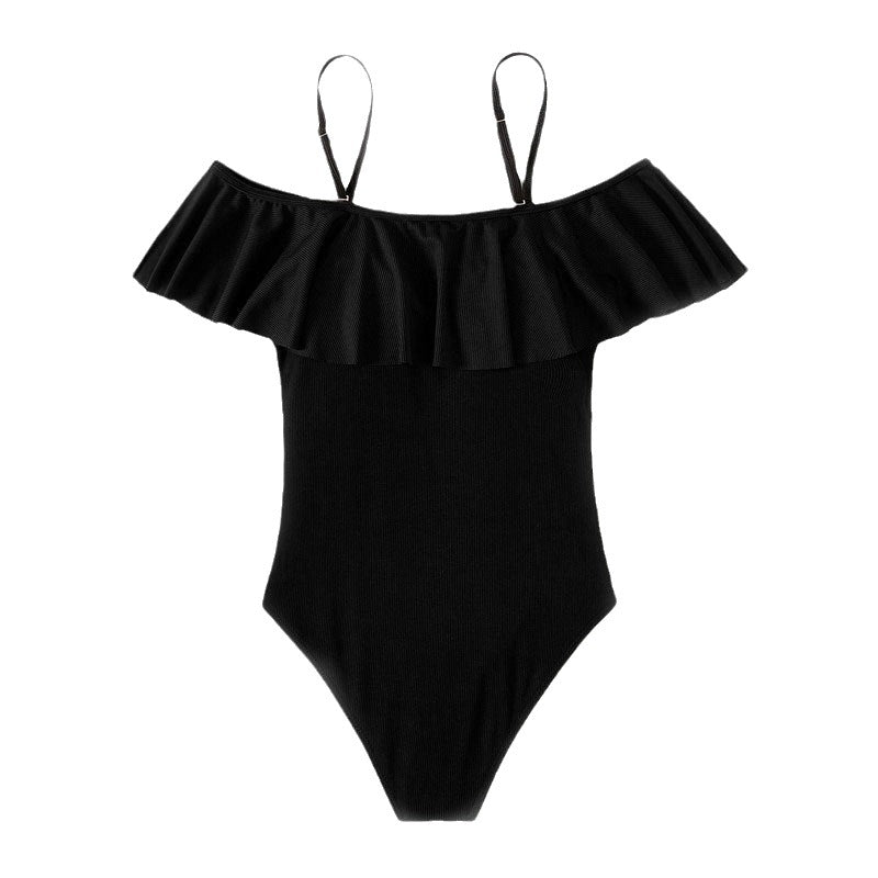 One-piece One-piece Bikini Ruffled Spaghetti Straps Women