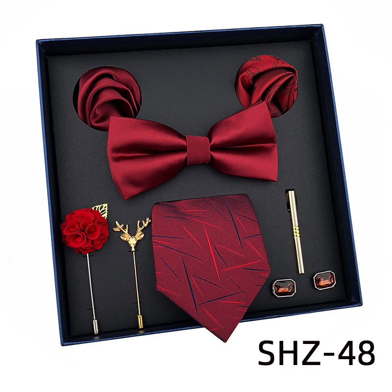 New Men&amp;#039;s Tie Light Luxury Gift Box Wedding Tie