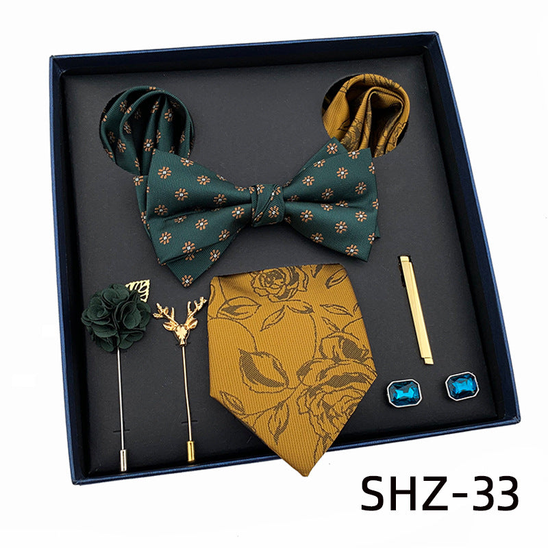 New Men&amp;#039;s Tie Light Luxury Gift Box Wedding Tie