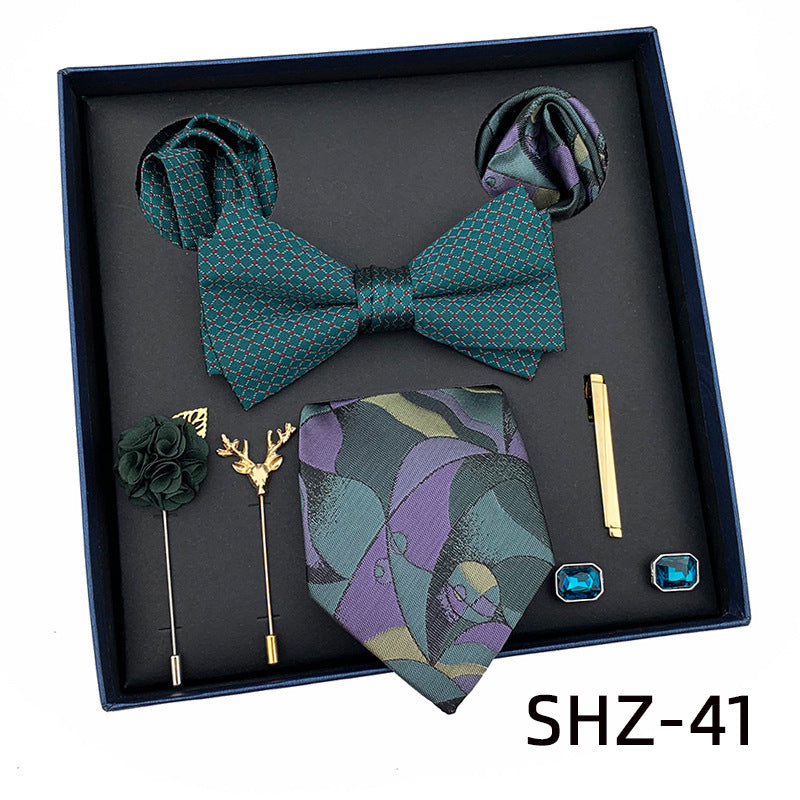 New Men&amp;#039;s Tie Light Luxury Gift Box Wedding Tie