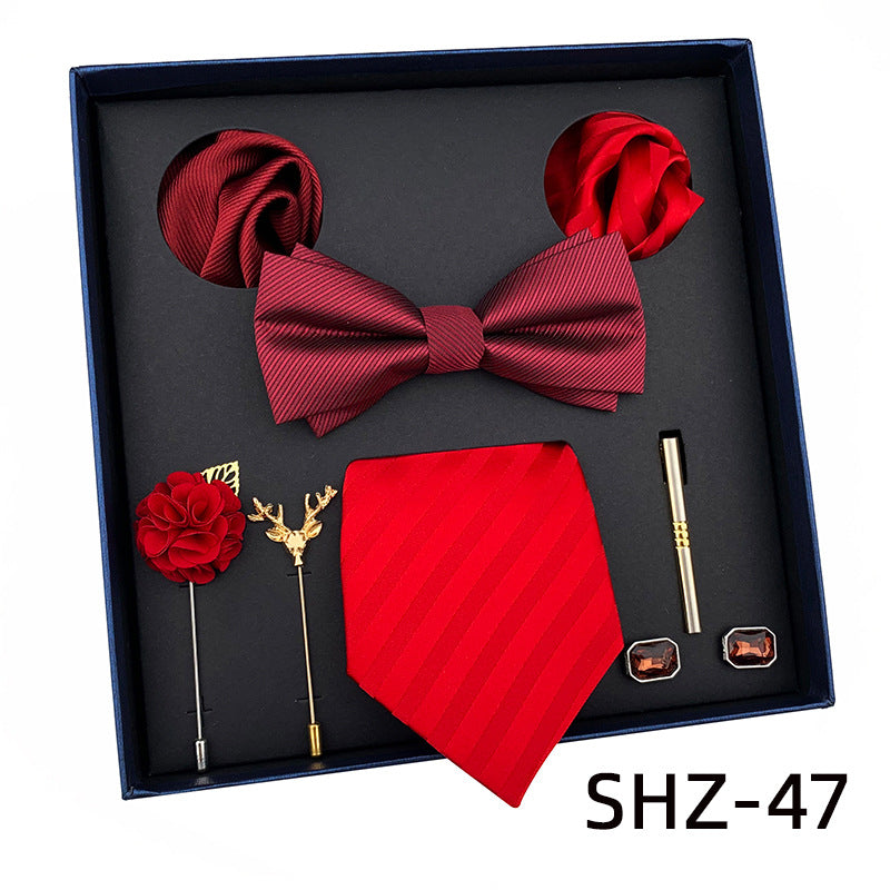 New Men&amp;#039;s Tie Light Luxury Gift Box Wedding Tie