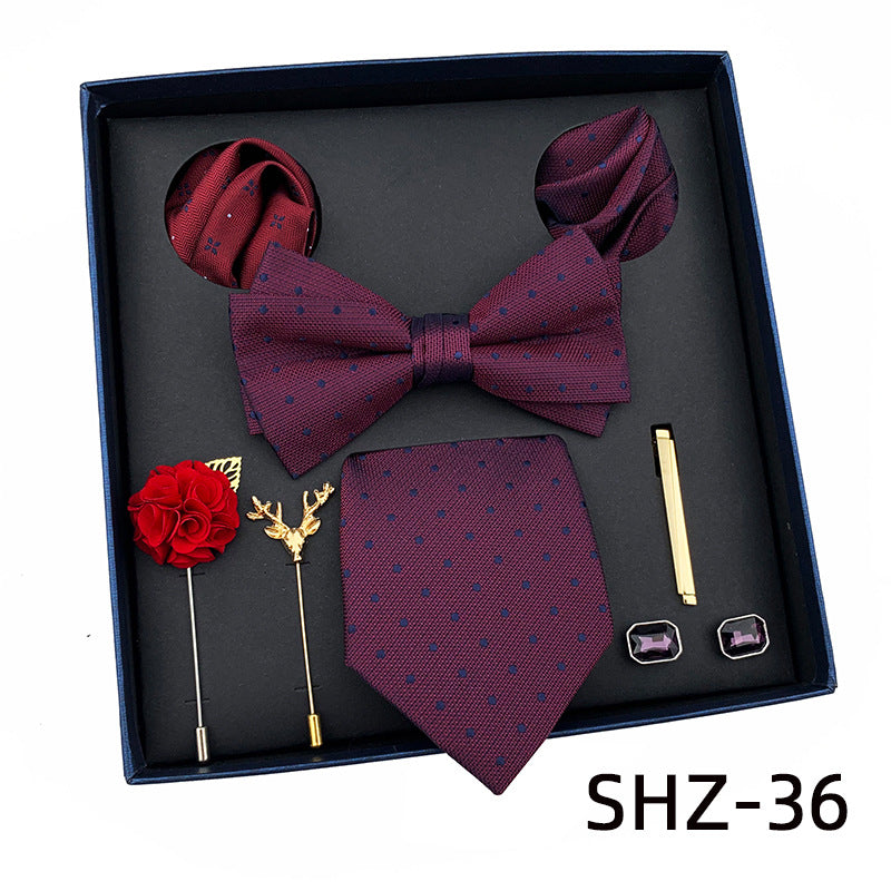 New Men&amp;#039;s Tie Light Luxury Gift Box Wedding Tie