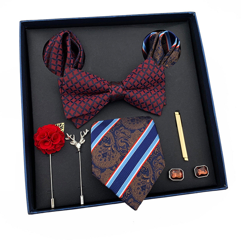 New Men&amp;#039;s Tie Light Luxury Gift Box Wedding Tie