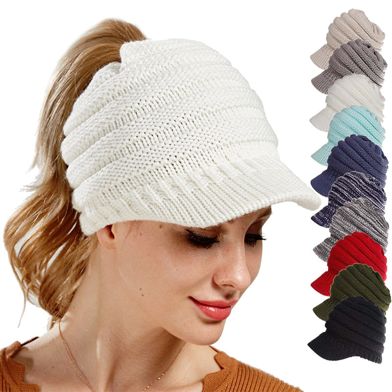 Ponytail Beanies Autumn/ Winter Skullies