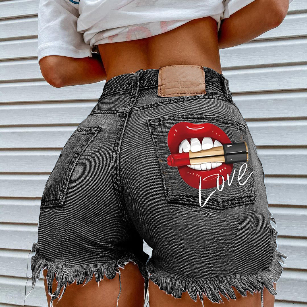 Women's Fashion Ripped Denim Shorts