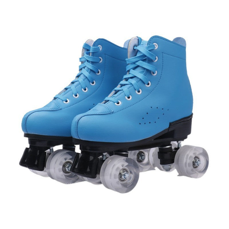 Double Row Skates Four-roller Skates Flashing Heelys