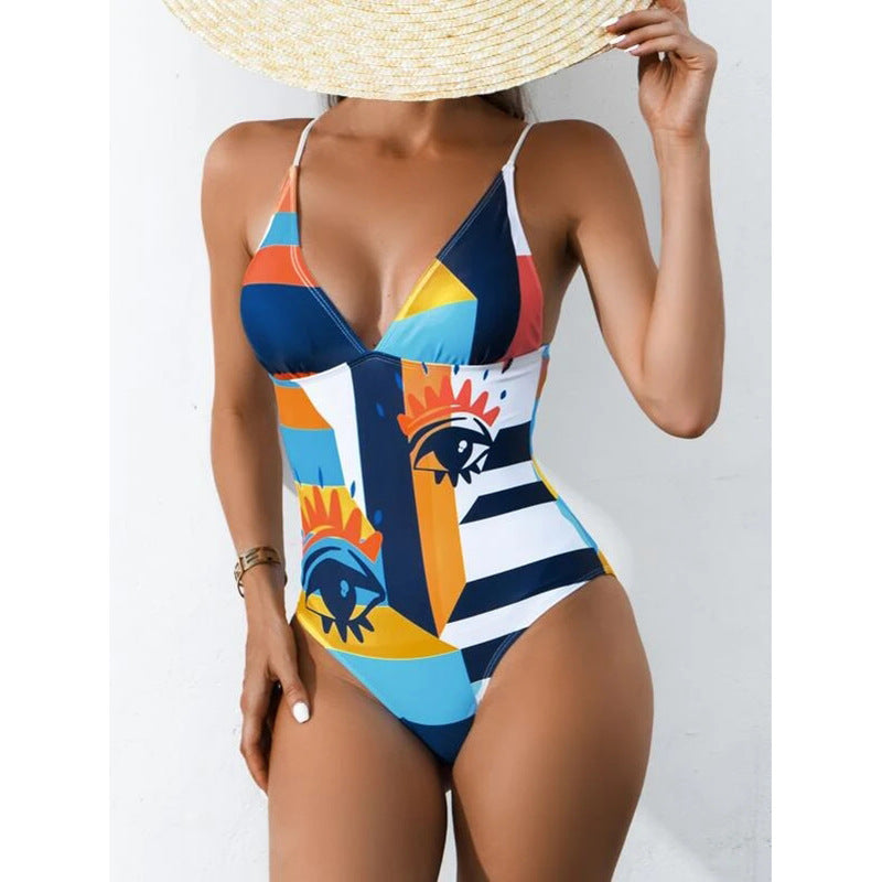 Women's Plus Size Printed Bikini Swimsuit